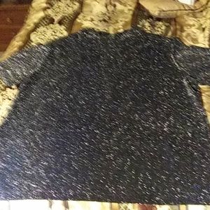 Women's sparkling stretch top w/glitter accents